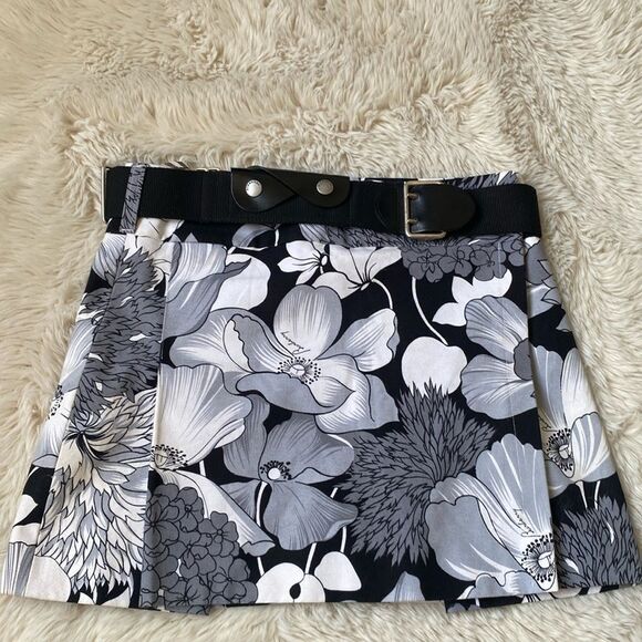 Burberry London Floral Print Skirt Size 4 - Picture 1 of 10